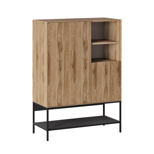 Μπουφές Amira Χρώμα Καρυδί UD - Black Wood 90x40x125