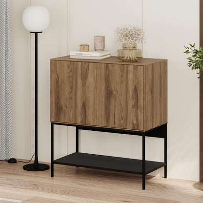 Amira Buffet Walnut Color UD - Black Wood 80x40x90