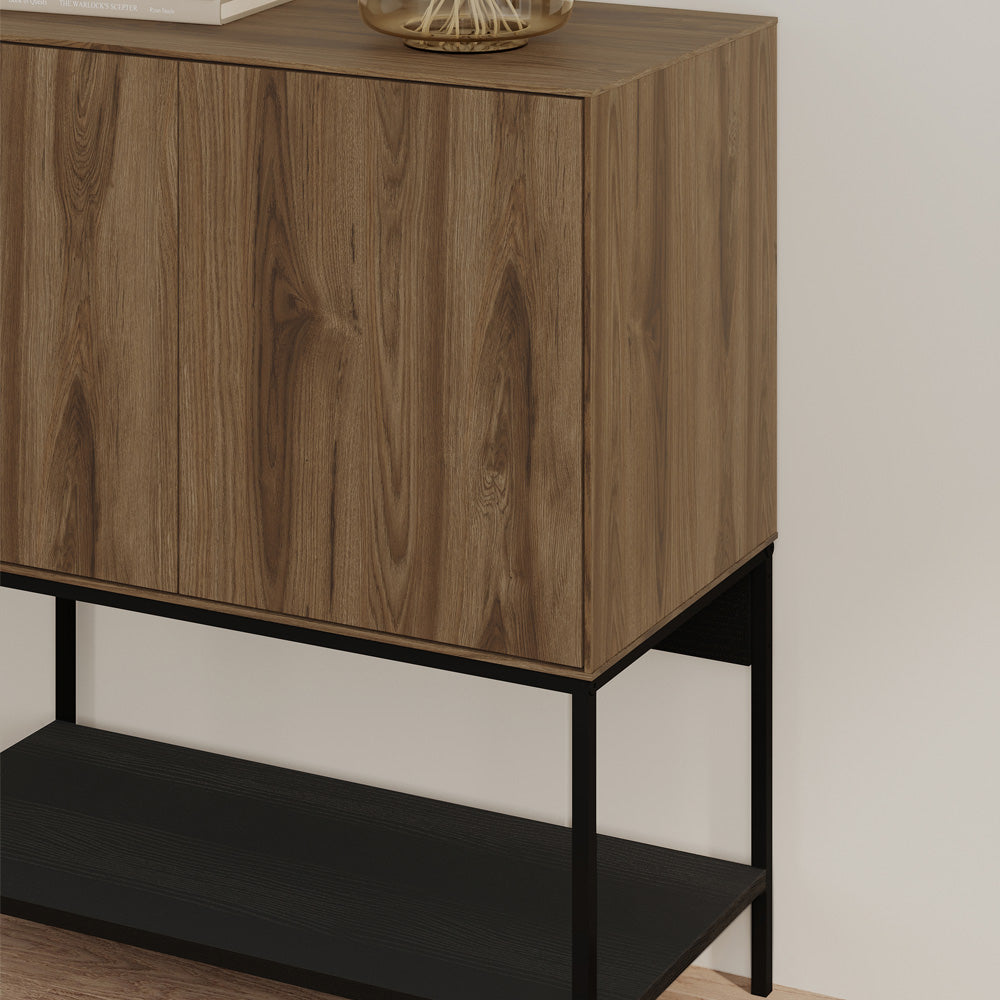 Amira Buffet Walnut Color UD - Black Wood 80x40x90