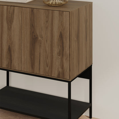 Amira Buffet Walnut Color UD - Black Wood 80x40x90