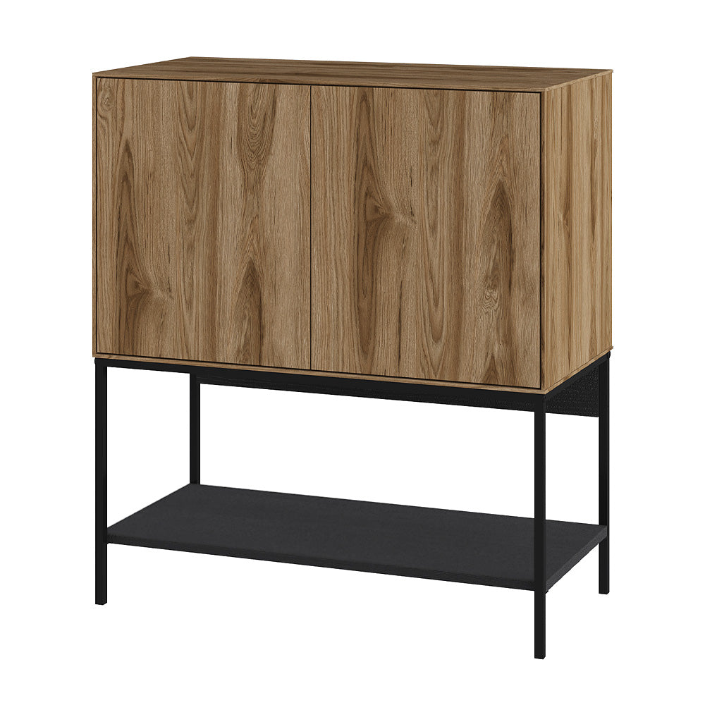Amira Buffet Walnut Color UD - Black Wood 80x40x90