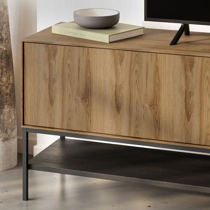 TV Stand Amira Walnut UD - Black Wood 180x35x55