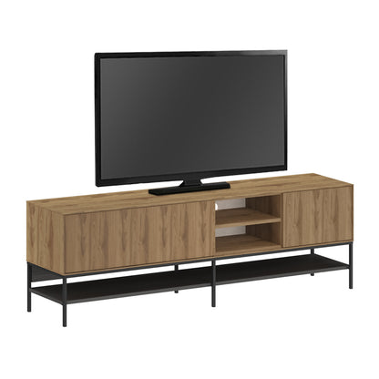 TV Stand Amira Walnut UD - Black Wood 180x35x55