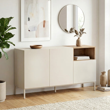 Μπουφές Cailin Χρώμα Sandstone - Sepet Oak 140x41,8x80