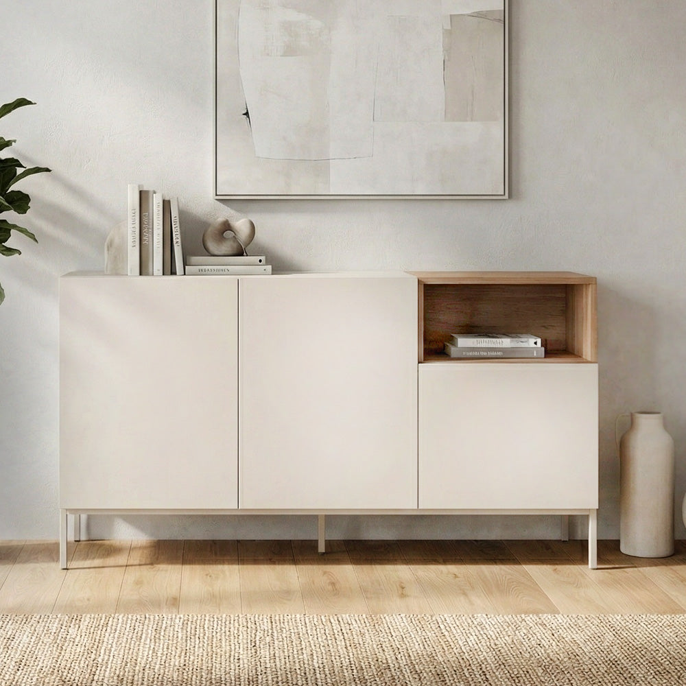 Μπουφές Cailin Χρώμα Sandstone - Sepet Oak 140x41,8x80