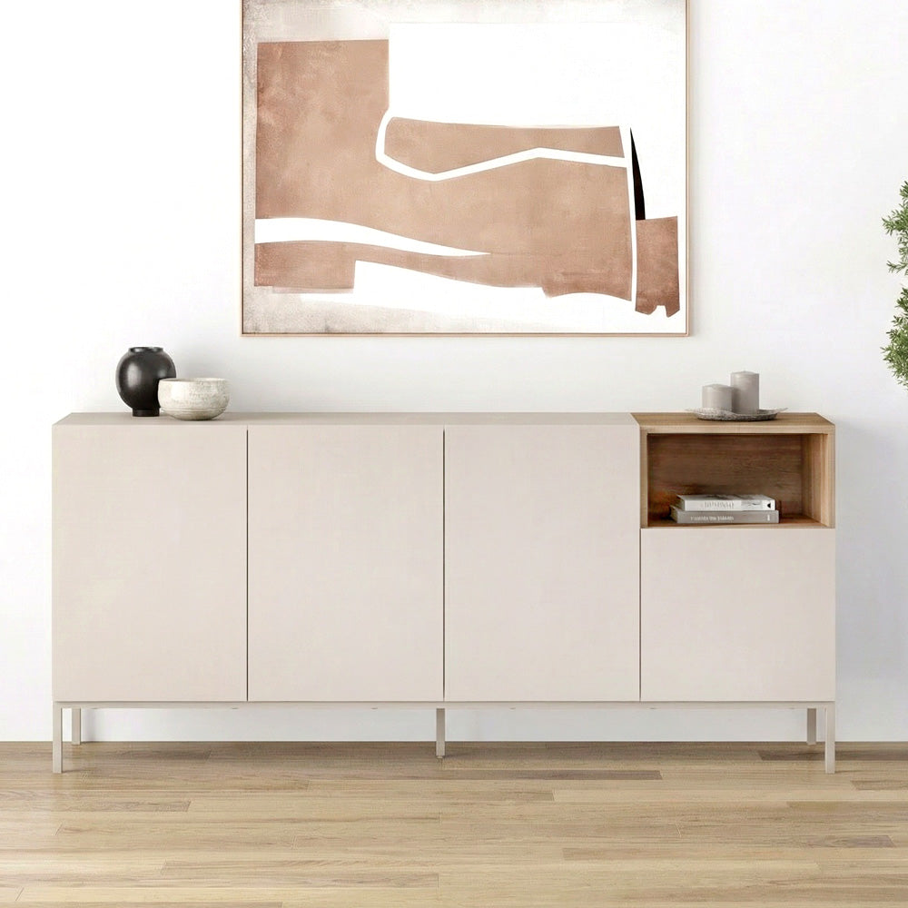 Μπουφές Cailin Χρώμα Sandstone - Sepet Oak 180x41,8x80