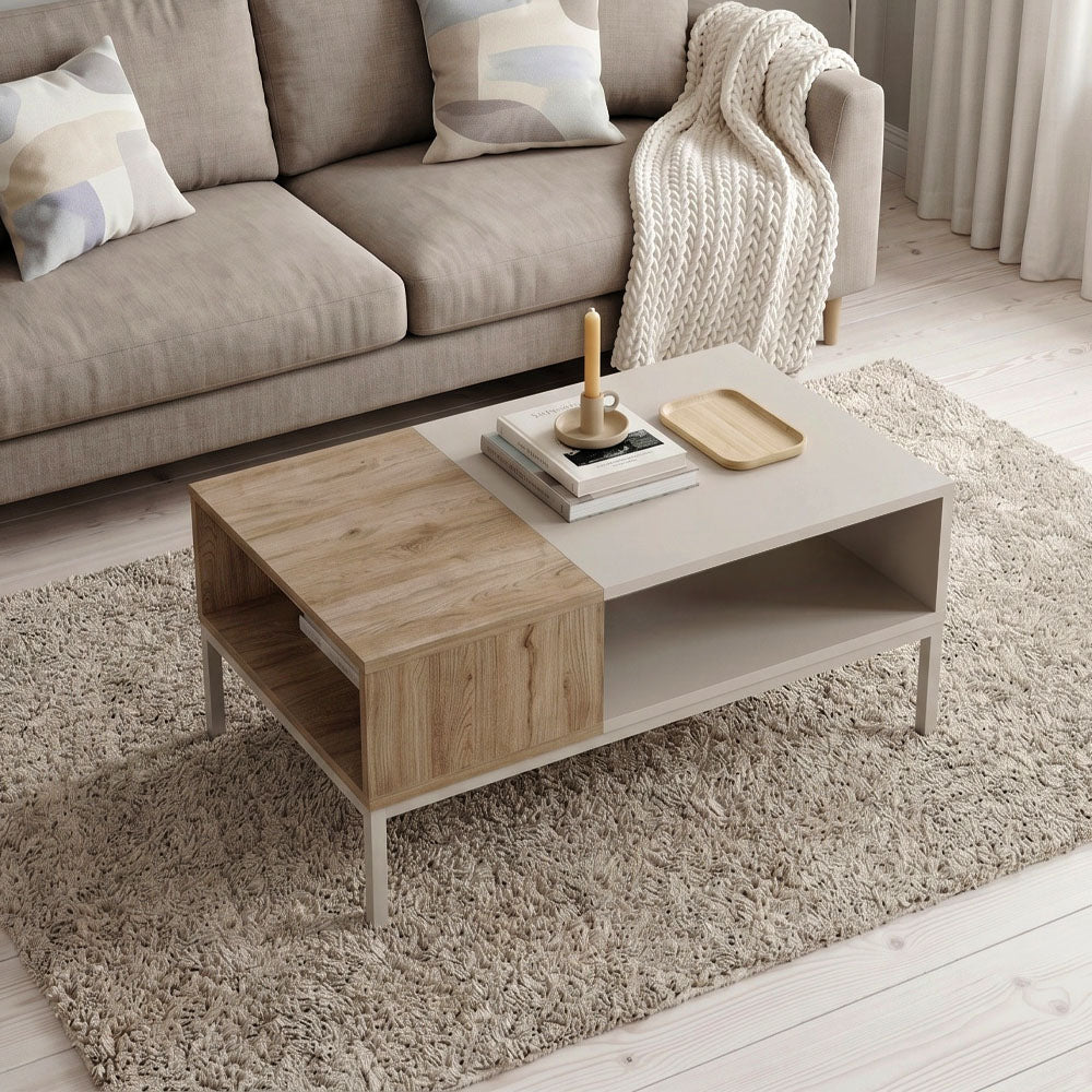 Cailin Coffee Table Sandstone - Sepet Oak 90x56x40.6