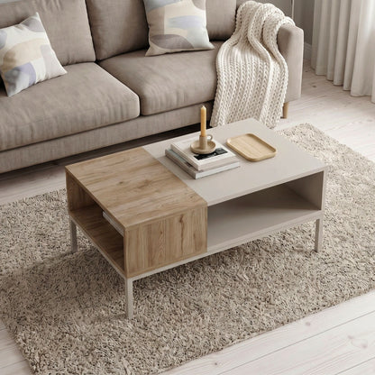 Cailin Coffee Table Sandstone - Sepet Oak 90x56x40.6