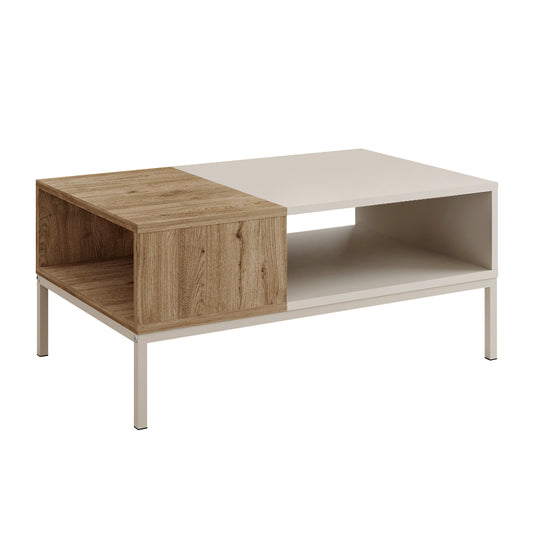Τραπεζάκι Σαλονιού Cailin Χρώμα Sandstone - Sepet Oak 90x56x40,6