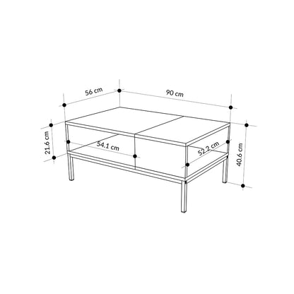 Cailin Coffee Table Sandstone - Sepet Oak 90x56x40.6