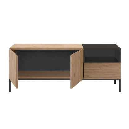 TV Stand Cailin Sepet Oak - Black Wood 140x41.8x55