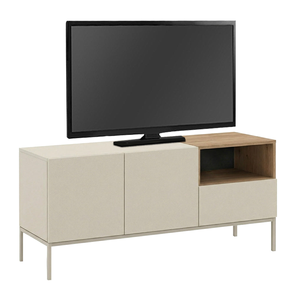 Έπιπλο Τηλεόρασης Cailin Χρώμα Sandstone - Sepet Oak 140x41,8x55