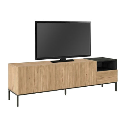 TV Stand Cailin Sepet Oak - Black Wood 180x41.8x55