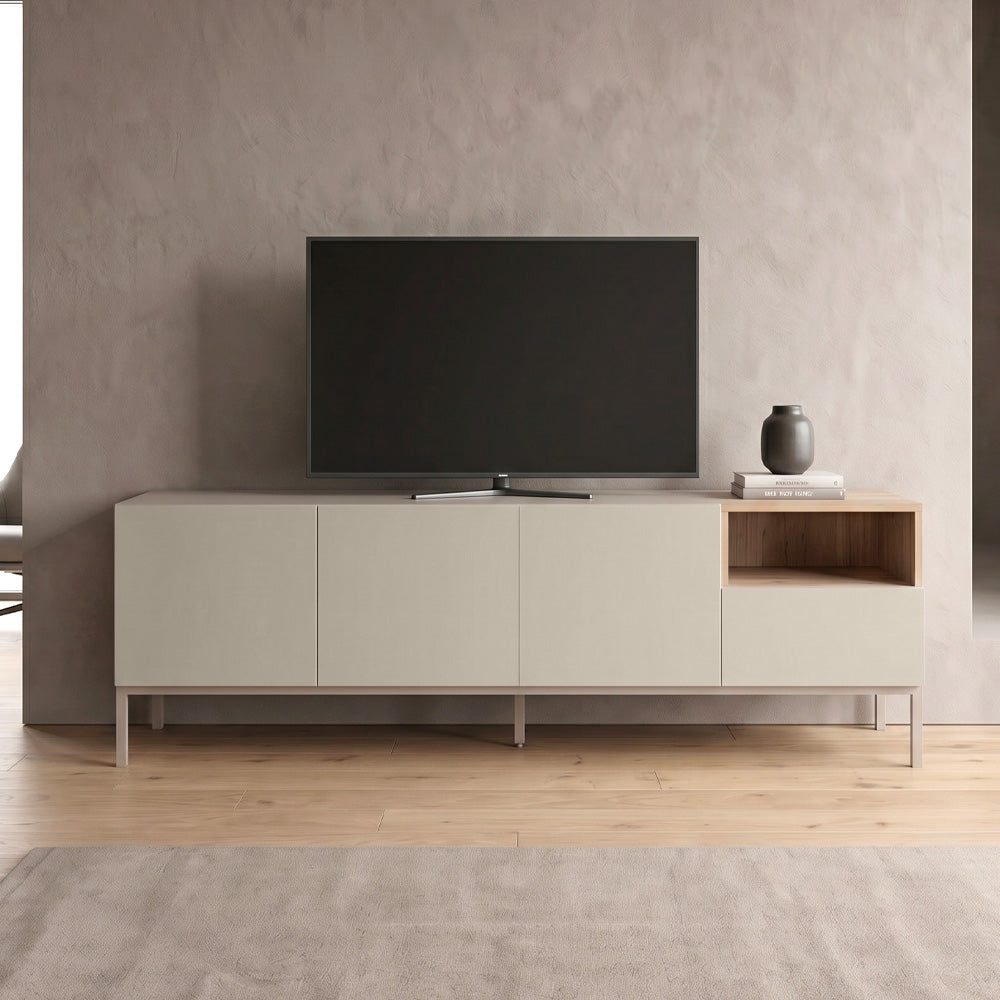 TV stand Cailin Color Sandstone - Sepet Oak 180x41.8x55