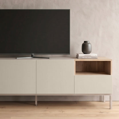 TV stand Cailin Color Sandstone - Sepet Oak 180x41.8x55