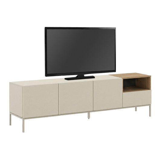 Έπιπλο Τηλεόρασης Cailin Χρώμα Sandstone - Sepet Oak 180x41,8x55
