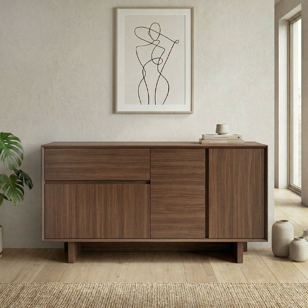 Μπουφές Capri Χρώμα Καρυδί Milano 146x45x76,5
