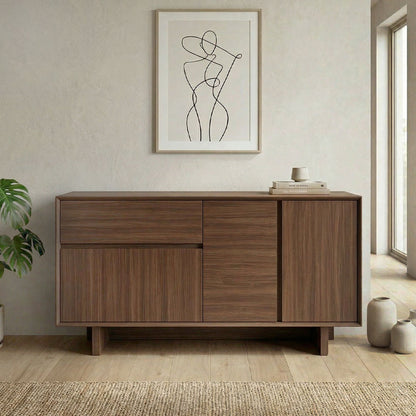 Μπουφές Capri Χρώμα Καρυδί Milano 146x45x76,5
