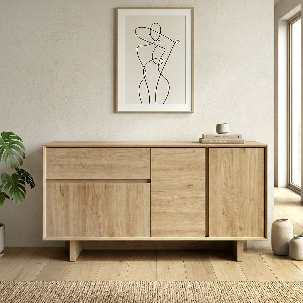 Μπουφές Capri Χρώμα Sapphire Oak 146x45x76,5