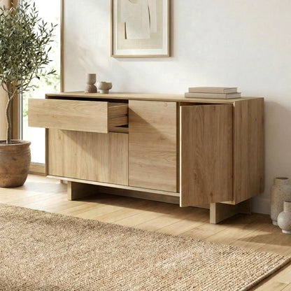 Μπουφές Capri Χρώμα Sapphire Oak 146x45x76,5