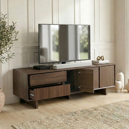 Έπιπλο Τηλεόρασης Capri Χρώμα Καρυδί Milano 180x45x55