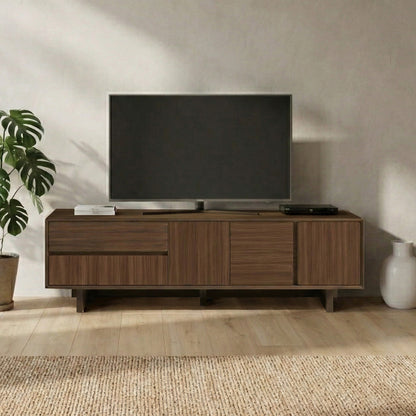 Έπιπλο Τηλεόρασης Capri Χρώμα Καρυδί Milano 180x45x55