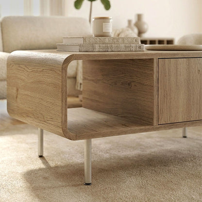 Τραπεζάκι Σαλονιού Colia Χρώμα Sepet Oak 90x60x40,4