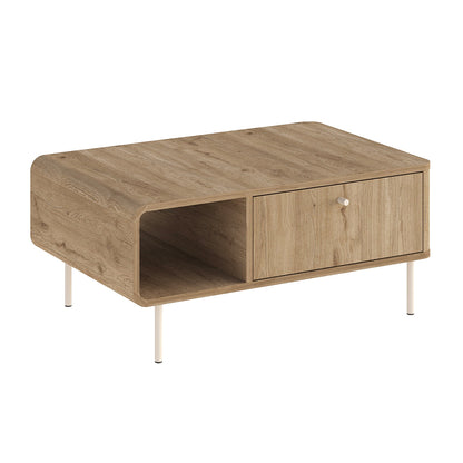 Τραπεζάκι Σαλονιού Colia Χρώμα Sepet Oak 90x60x40,4