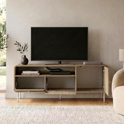 Έπιπλο Τηλεόρασης Colia Χρώμα Sepet Oak 140,3x34x55,7