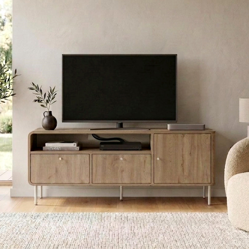 Έπιπλο Τηλεόρασης Colia Χρώμα Sepet Oak 140,3x34x55,7