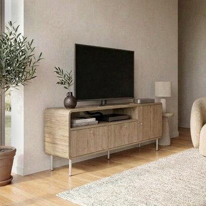 Έπιπλο Τηλεόρασης Colia Χρώμα Sepet Oak 140,3x34x55,7