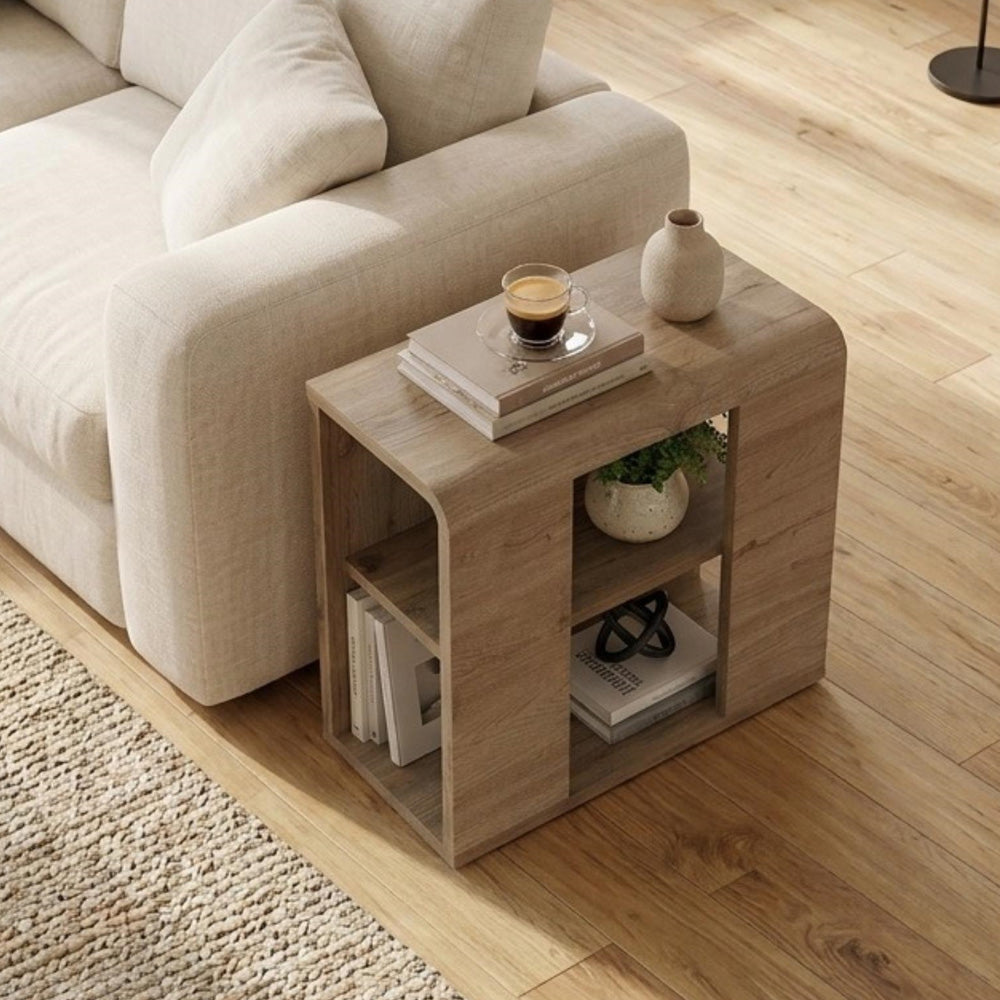 Τραπεζάκι Βοηθητικό Colia Χρώμα Sepet Oak 58x25x50