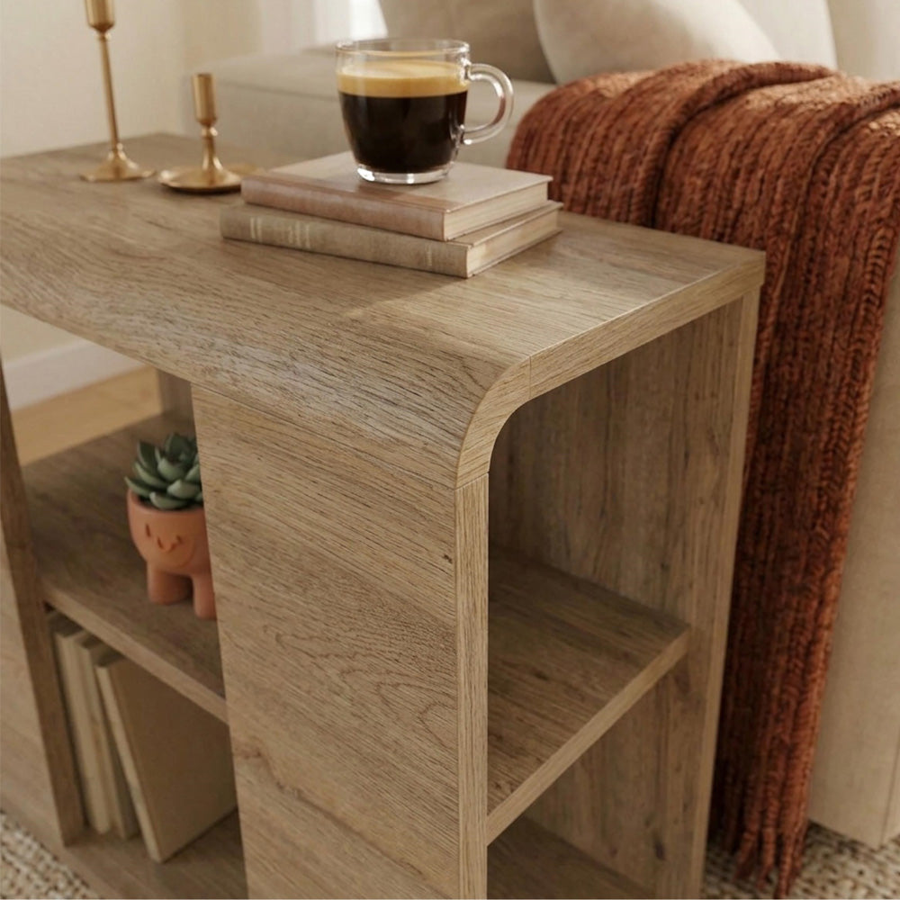 Τραπεζάκι Βοηθητικό Colia Χρώμα Sepet Oak 58x25x50