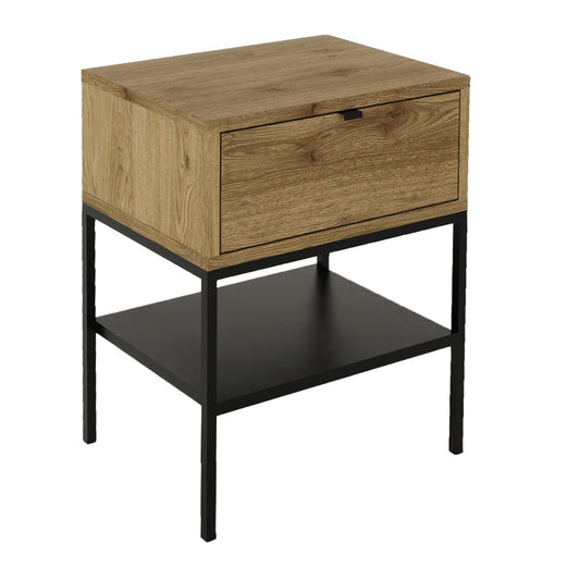 Κομοδίνο Melis Χρώμα Καρυδί UD 45x35x56,4