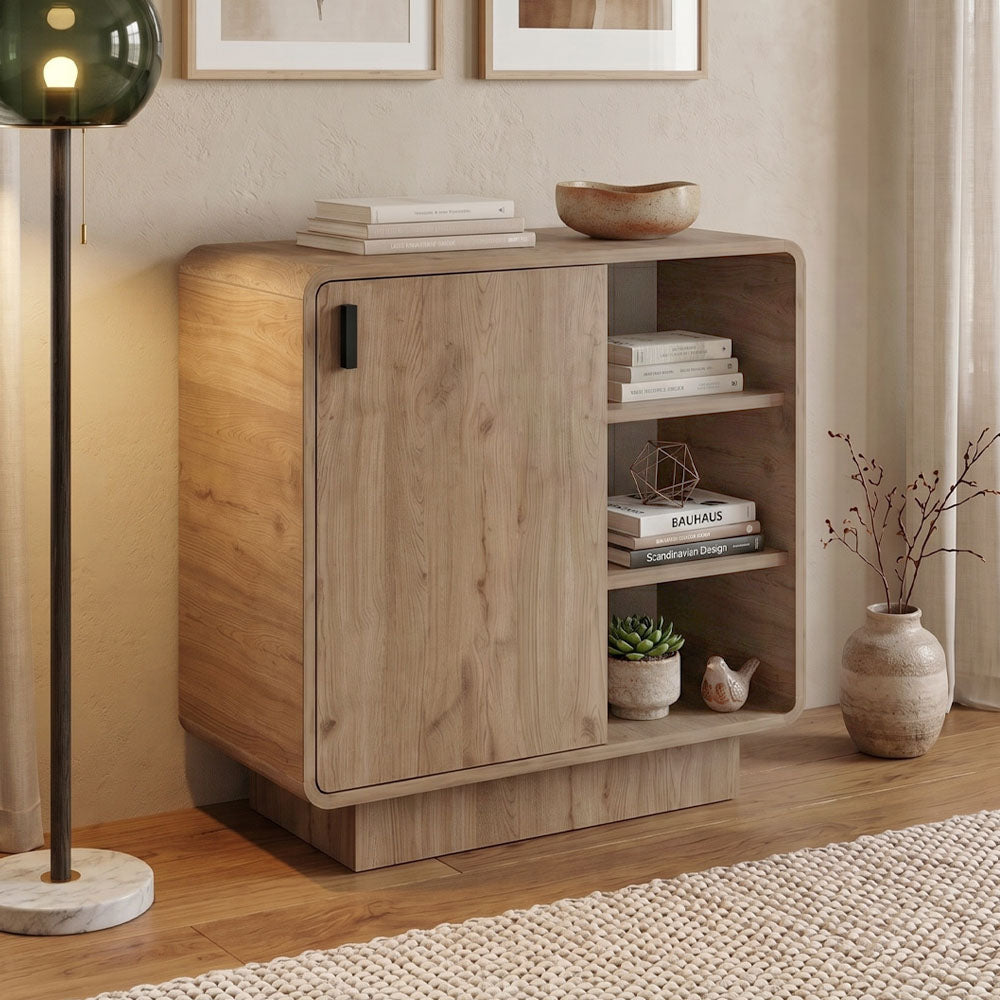 Μπουφές Rovel Χρώμα Sepet Oak 80,3x39x80,4