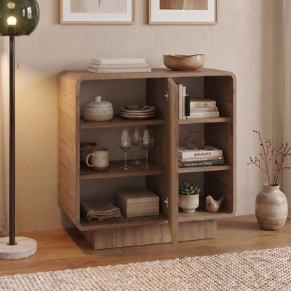 Μπουφές Rovel Χρώμα Sepet Oak 80,3x39x80,4