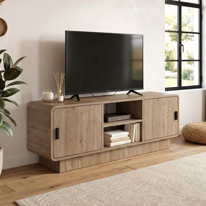 Έπιπλο Τηλεόρασης Rovel Χρώμα Sepet Oak 140,3x39x50