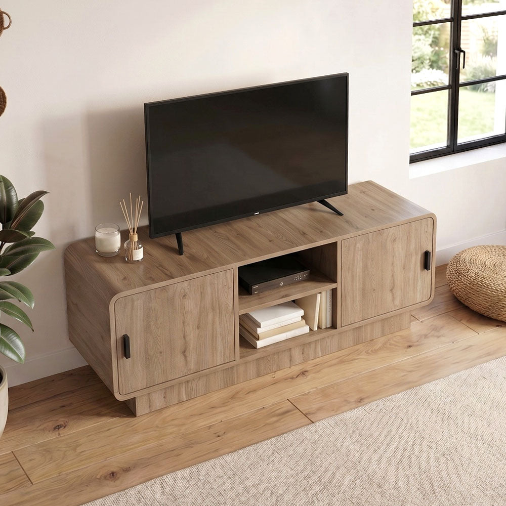 Έπιπλο Τηλεόρασης Rovel Χρώμα Sepet Oak 140,3x39x50