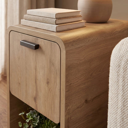 Τραπεζάκι Βοηθητικό - Κομοδίνο Rovel Χρώμα Sepet Oak 30x39x50,5