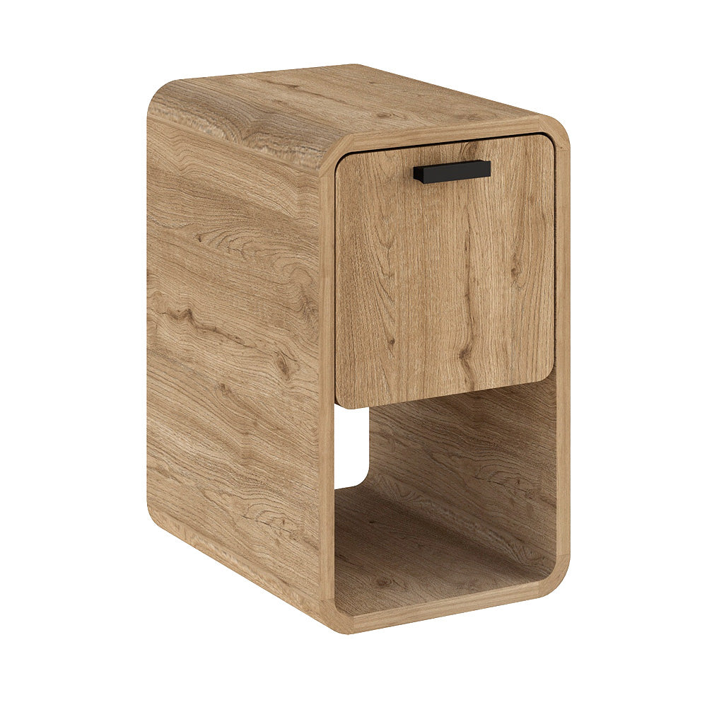 Τραπεζάκι Βοηθητικό - Κομοδίνο Rovel Χρώμα Sepet Oak 30x39x50,5