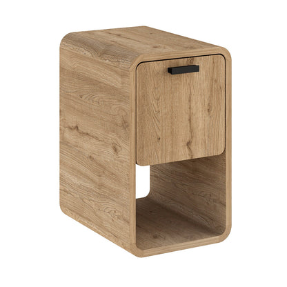Τραπεζάκι Βοηθητικό - Κομοδίνο Rovel Χρώμα Sepet Oak 30x39x50,5