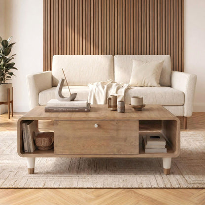 Τραπεζάκι Σαλονιού Doro Χρώμα Sepet Oak 100x60x34,6