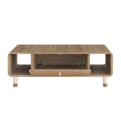 Τραπεζάκι Σαλονιού Doro Χρώμα Sepet Oak 100x60x34,6