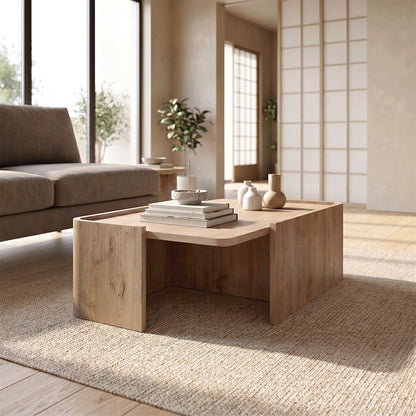 Τραπεζάκι Σαλονιού Bora Χρώμα Sepet Oak 82x52x28,5