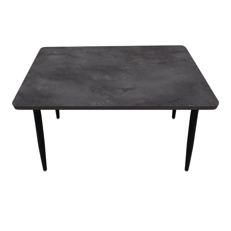 Τραπέζι Levico MDF - Μεταλλικό Χρώμα Σκούρο Γκρι Σκυροδέματος 120x70x75