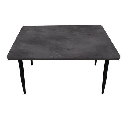 Τραπέζι Levico MDF - Μεταλλικό Χρώμα Σκούρο Γκρι Σκυροδέματος 120x70x75