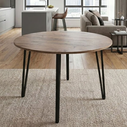 Τραπέζι Zeno Χρώμα Ακακίας Ø110x73,5