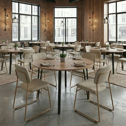 Τραπέζι Zeno Χρώμα Ακακίας Ø110x73,5