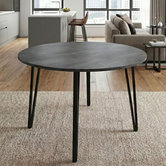 Τραπέζι Zeno Χρώμα Σκούρο Γκρι Σκυροδέματος Ø110x73,5