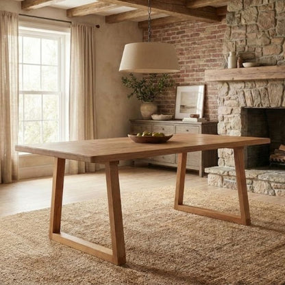 Τραπέζι Liora MDF - Ξύλινο Χρώμα Ακακίας 180x90x75